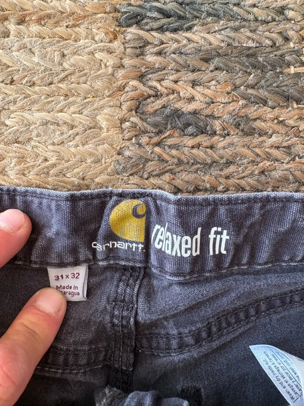 Carhartt Men's Black Work Pants